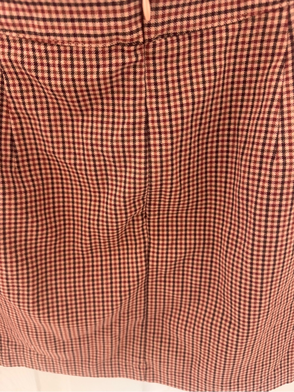 a new day Pink and Black Gingham Mini Skirt